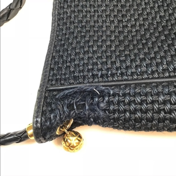 Bottega Veneta Bag Handbag Woven VTG Gold Purse - Picture 5 of 8